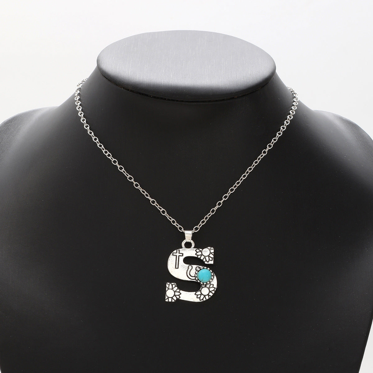 Wholesale Alloy English letter necklace western style